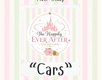 Cars Fiver Friday-The happily ever after collection- a6 uvdtf envelope and challenge