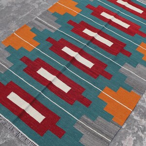 Handmade Modern kilim rug, wool rug, flatweave kilim rug, hand knotted wool kilim rug, Custom Rug, any size you want