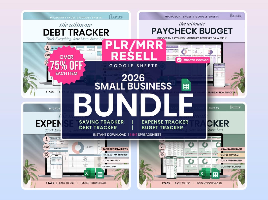 PLR Bundle Spreadsheet MRR Spreadsheets Bundle for Google Sheets Master ...