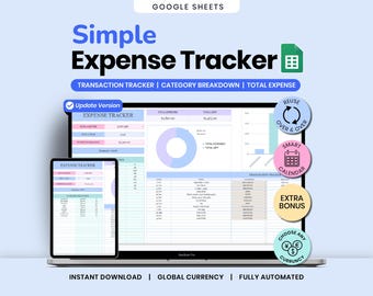 支出トラッカー Googleスプレッドシート 月間支出トラッカー 予算スプレッドシート（デジタルダウンロード）