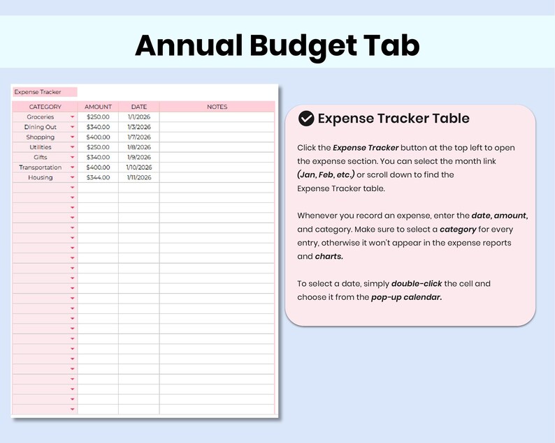 Annual Budget Spreadsheet: Monthly Personal Budget Paycheck Financial ...