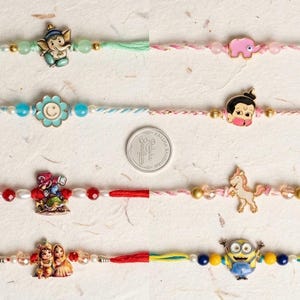 Kids Rakhi Bracelet | Character Themed Brother Gift, Handmade Festival Jewelry