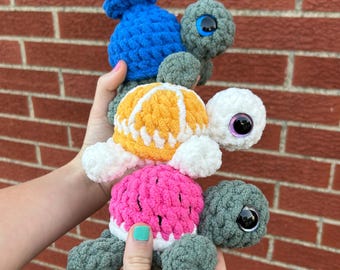 Crochet Handmade Fruit Turtle Summer Toy