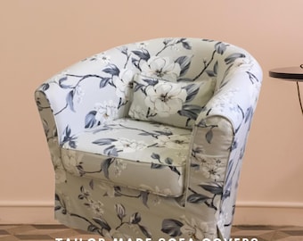 TULLSTA Sessel Bezug | Tullsta Stuhlhusse | Sofabezug mit mehreren Farb- und Stoffoptionen | IKEA Ektorp Tullsta Sessel
