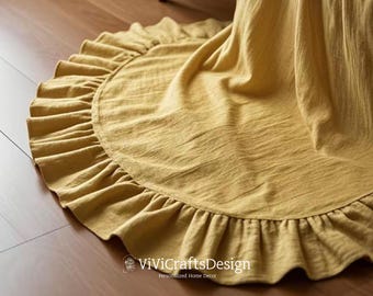Leinen Bodenmatte | Gepolsterter Leinenteppich | Spielteppich | Bodenmatte personalisieren | Verschiedene Farben | Waschbare Bodenmatte