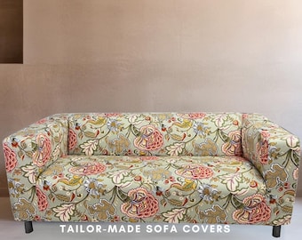 Klippan 2er Sofa Bezug | Bezug passend für Klippan Sofa | Benutzerdefinierte Couch Cover | Floral Klippan Ersatzbezug | Möbelschoner