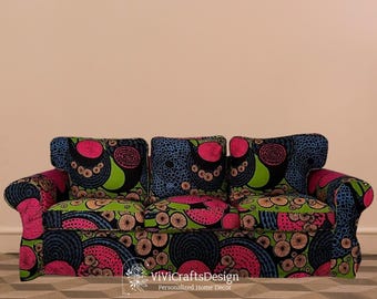 Bezug passend für Ektorp 3-Sitzer Sofa | Benutzerdefinierte Couch Cover | EKTORP 3-Sitzer Sofa Bezug | Samtbezüge | EKTORP Sofa Cover | Möbelschoner