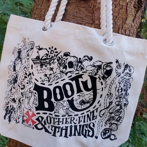 Bolso de mano con botines y otras cosas bonitas / Bolso de mano Stede Bonnet & Blackbeard