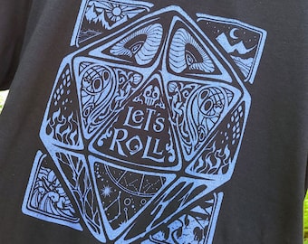 Let's Roll Dungeons and Dragons Graphic Tee | D&D T-Shirt