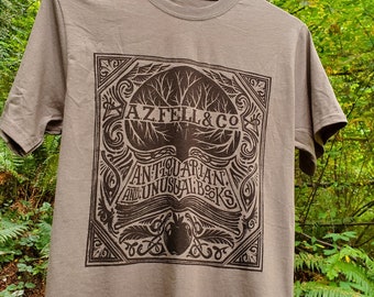 A.Z. FELL & CO Antiquities and Unusual Books Shirt | AZFELL Graphic Tee