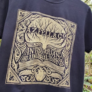 A.Z. FELL & CO Antiquities and Unusual Books Shirt AZFELL Graphic Tee image 4