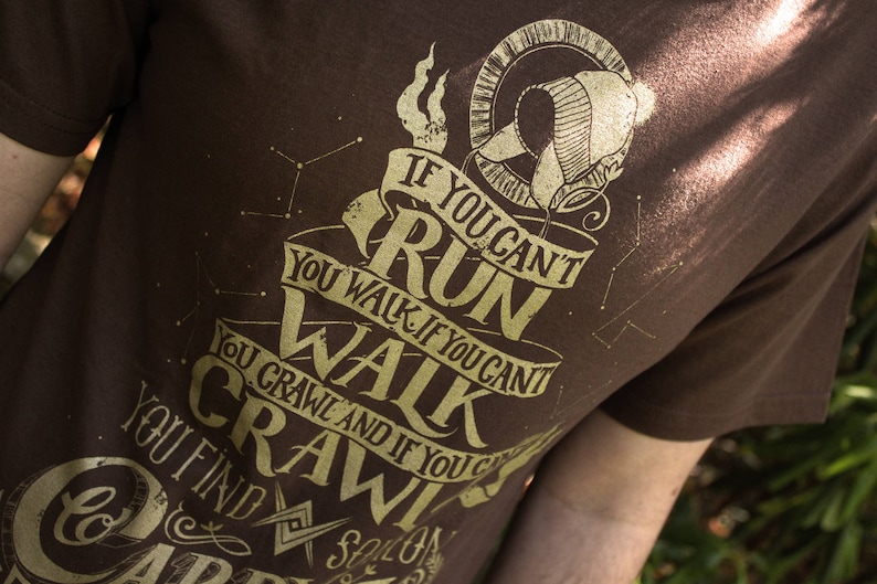 Firefly Shirt When You Can't Run... Firefly T-Shirt Malcolm Reynolds Quote Shirt Hand Screen Printed Browncoats Serenity Shirt image 3