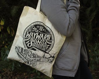 Supernatural Tote Bag | Sam and Dean Winchester Bag | Wayward Sons Tote Bag