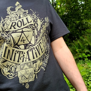 Roll for Initiative Shirt | Dungeons and Dragons T-Shirt | Roll 4 Initiative DnD Shirt