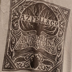 A.Z. FELL & CO Antiquities and Unusual Books Shirt AZFELL Graphic Tee image 3