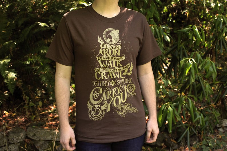 Firefly Shirt When You Can't Run... Firefly T-Shirt Malcolm Reynolds Quote Shirt Hand Screen Printed Browncoats Serenity Shirt image 2