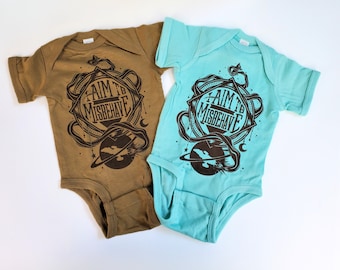 Firefly Baby Bodysuit & Toddler T-shirt | Serenity I Aim To Misbehave Gender Neutral Geeky Baby Gift