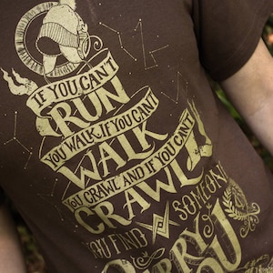 Firefly Shirt When You Can't Run... Firefly T-Shirt Malcolm Reynolds Quote Shirt Hand Screen Printed Browncoats Serenity Shirt image 1