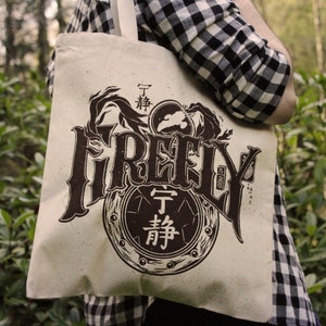 Firefly Tote Bag | Serenity Tote Bag | Hand Screen Printed Cotton Bag | Firefly Reuseable Bag