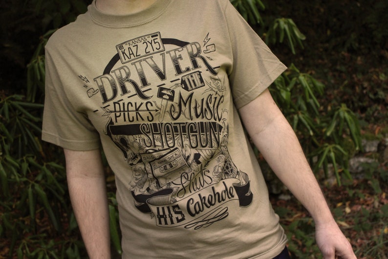 Driver Picks The Music T-Shirt Final Print Run Limited Sizes Available Khaki