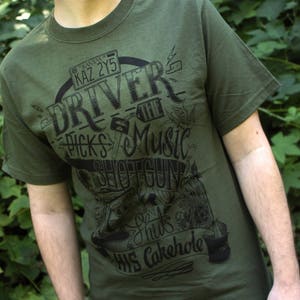 Driver Picks The Music T-Shirt Final Print Run Limited Sizes Available Green