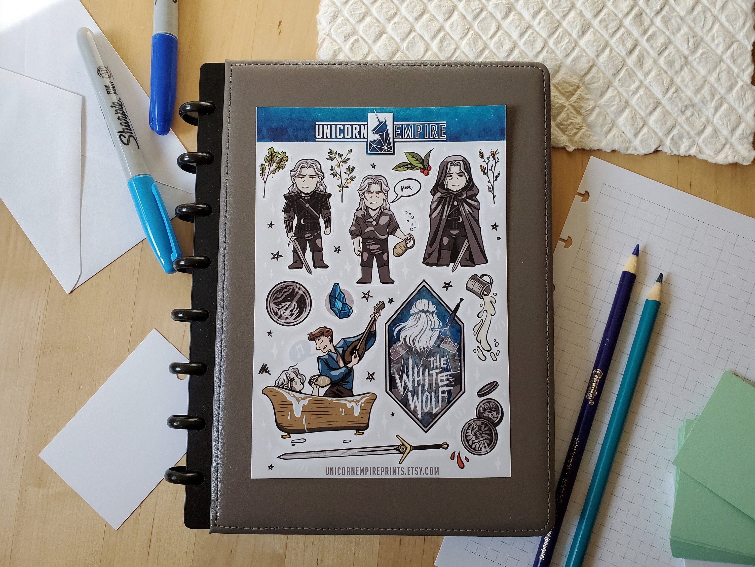 Bumper Stickers White Wolf Sticker Geralt Sticker Geralt of Rivia ...