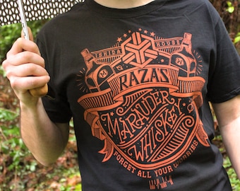 Dark Matter Shirt | Raza's Marauder Whiskey Dark Matter T-Shirt | Hand Screen Printed Shirt