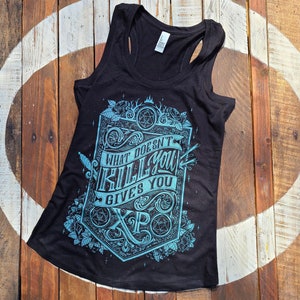 Dungeons and Dragons Tank Top | What doesn&#39;t kill you gives you XP DnD Tanktop | Dungeon Master Tank Top
