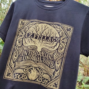 A.Z. FELL & CO Antiquities and Unusual Books Shirt AZFELL Graphic Tee image 2