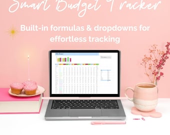 Plantilla de planificador de presupuesto de Canva: Seguimiento financiero personalizable (descarga digital)