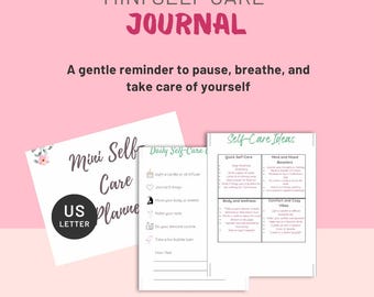 Planificador imprimible de autocuidado: herramientas de organización diaria