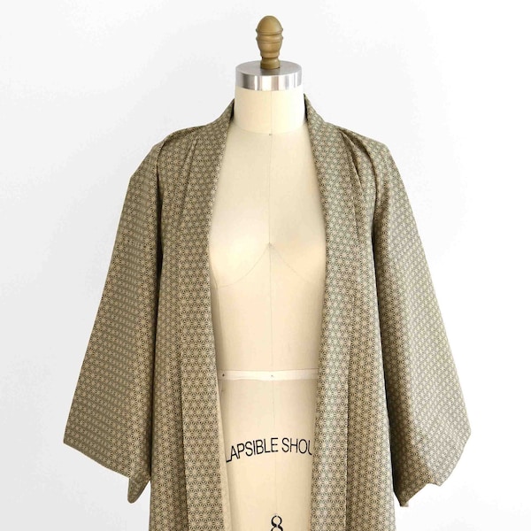 washable cotton haori jacket, Japanese traditional fabric print, lounge home robe, kimono outer, spring robe, gift for mom and dad