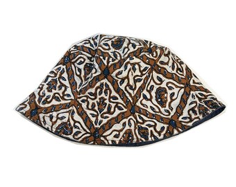 Batik Hat | Hand dyed, naturally dyed lined with linen