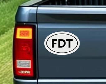Anti Trump FDT Magnet: F*** Donald Trump Bumper Sticker
