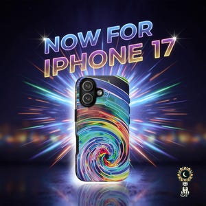 Psychedelic Swirl iPhone Case, Dead & Company Sphere Image, NEW 17!