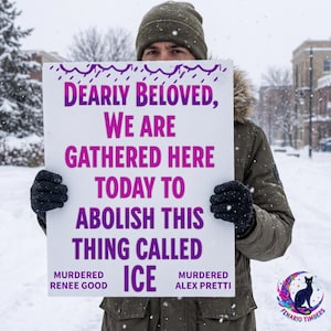 Anti-ICE Protest Sign x 2, Prince Inspired ICE Activist Poster (Digital Download)
