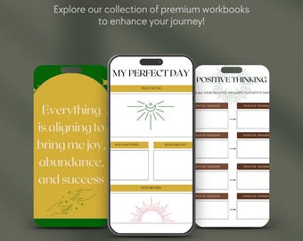 Manifestation Journal & Workbook • Law of Attraction, 369 Method (Printable PDF)