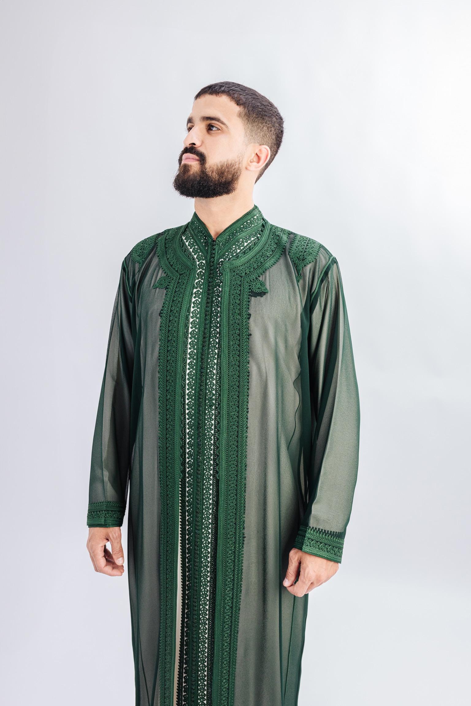 Emerald Green Muslim Wedding Dress - Etsy