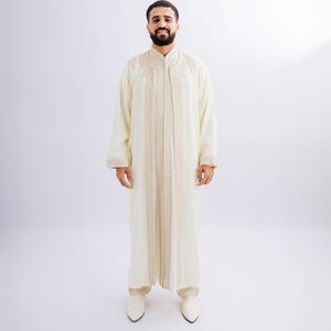 Moroccan Jabador Men 3 Piece Set – Kaftan Outfit – Wedding & Nikkah Outfit – Eid Clothing – BeldiFez image 1