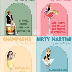 sex and the city bar cart prints