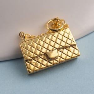 Personalisierte Initial Luxus Designer Handtasche Charme mit Kette Benutzerdefinierte Brief Achselhöhle Tasche Anhänger DIY Halskette Armband Ohrring Schlüsselbund