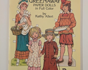 Kate Greenaway Paper Dolls in Full Color by Kathy Allert 1981