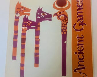 Vintage PB booklet, Ancient Games by Laureate Enterprises, 1968 RARE