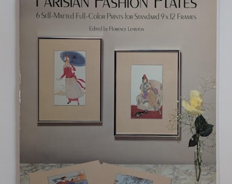 Ready to Frame Parisian Fashion Plates Dover 6 Full Color Prints