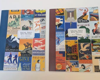 Vintage prints WPA-posters deel 1 en 2 van E. Lawrence
