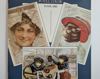 Antique Advertising Postcards in full Color The New York Historical Society 1985