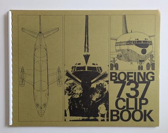 Boeing 737 Clip Art Book 1968 Vintage Advertising and Promotion