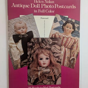 Cartoline fotografiche di bambole antiche di Helen Nolan a colori