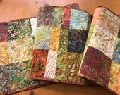 Table Runner Fall Quilted Handmade Table Quilt Autumn Colors