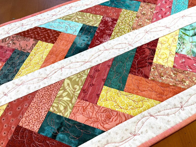 Table Runner Quilted Handmade Gifts Home Decor Table Linen image 4